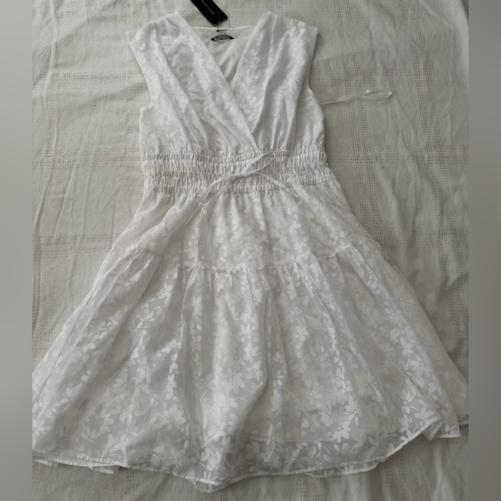 NWT Tommy Hilfiger White Sleeveless Midi Dress M/L - Picture 3 of 6